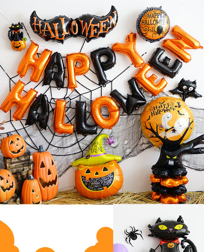 Background Wall Decoration Pumpkin Lamp Children Props Balloon