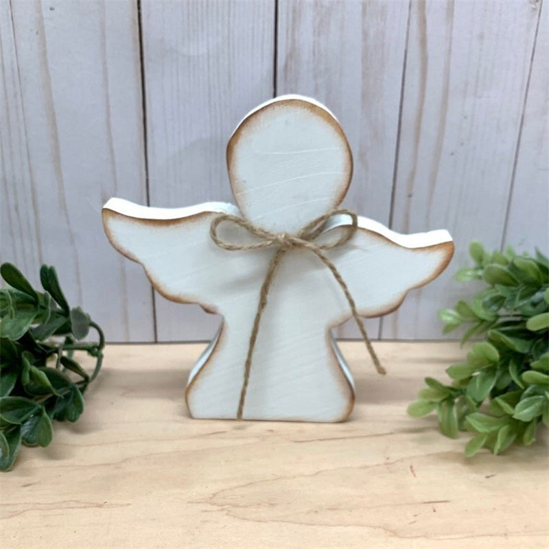 Cross-Border Wooden Easter Crafts Wooden Ornament Table Decorations Church Tray Decoration Creative