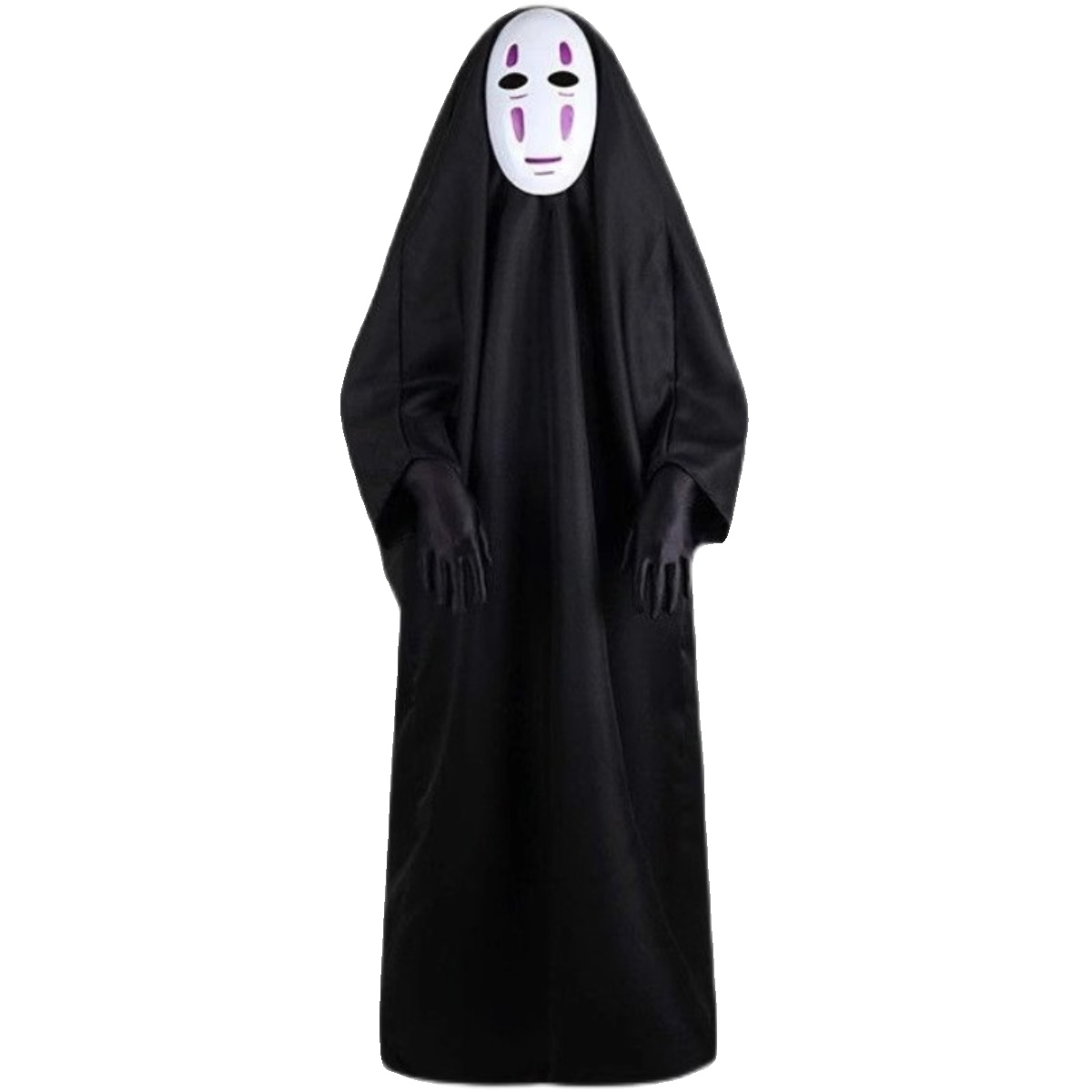 Qianhe Qianxun Faceless Male Cos Costume Comic Exhibition Cosplay Halloween Children Adult Clothes Miyazaki Anime