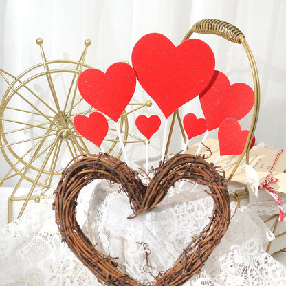 7/21Pcs Cake Topper Gold Love Star Happy Birthday Cake Topper Decoration DIY Cupcake Flag Ornament Wedding Christmas Decor