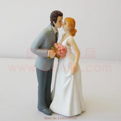 Cake Toppers Dolls Bride and Groom Figurines Funny Wedding Cake Toppers Stand Topper Decoration Supplies Marry Figurine