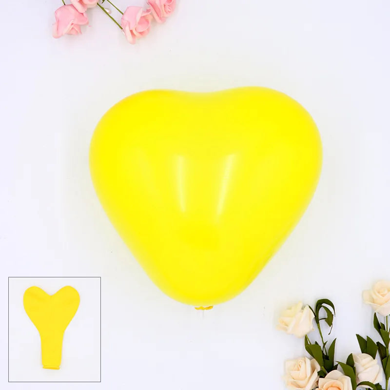 20/50pcs White Heart Balloons Love Inflatable Air Helium Balloon Valentine's Day Marriage Wedding Birthday Party Decor Supplies