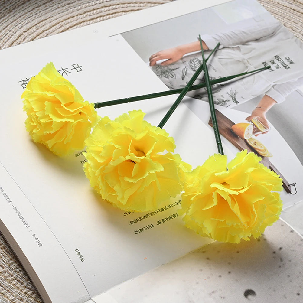 50Pcs Marigold Artificial Flower for Diwali Home Decor DIY Wreath Garland Craft Wedding Party Decoration
