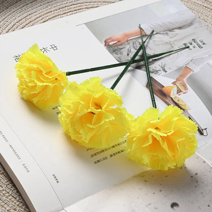 50Pcs Marigold Artificial Flower for Diwali Home Decor DIY Wreath Garland Craft Wedding Party Decoration