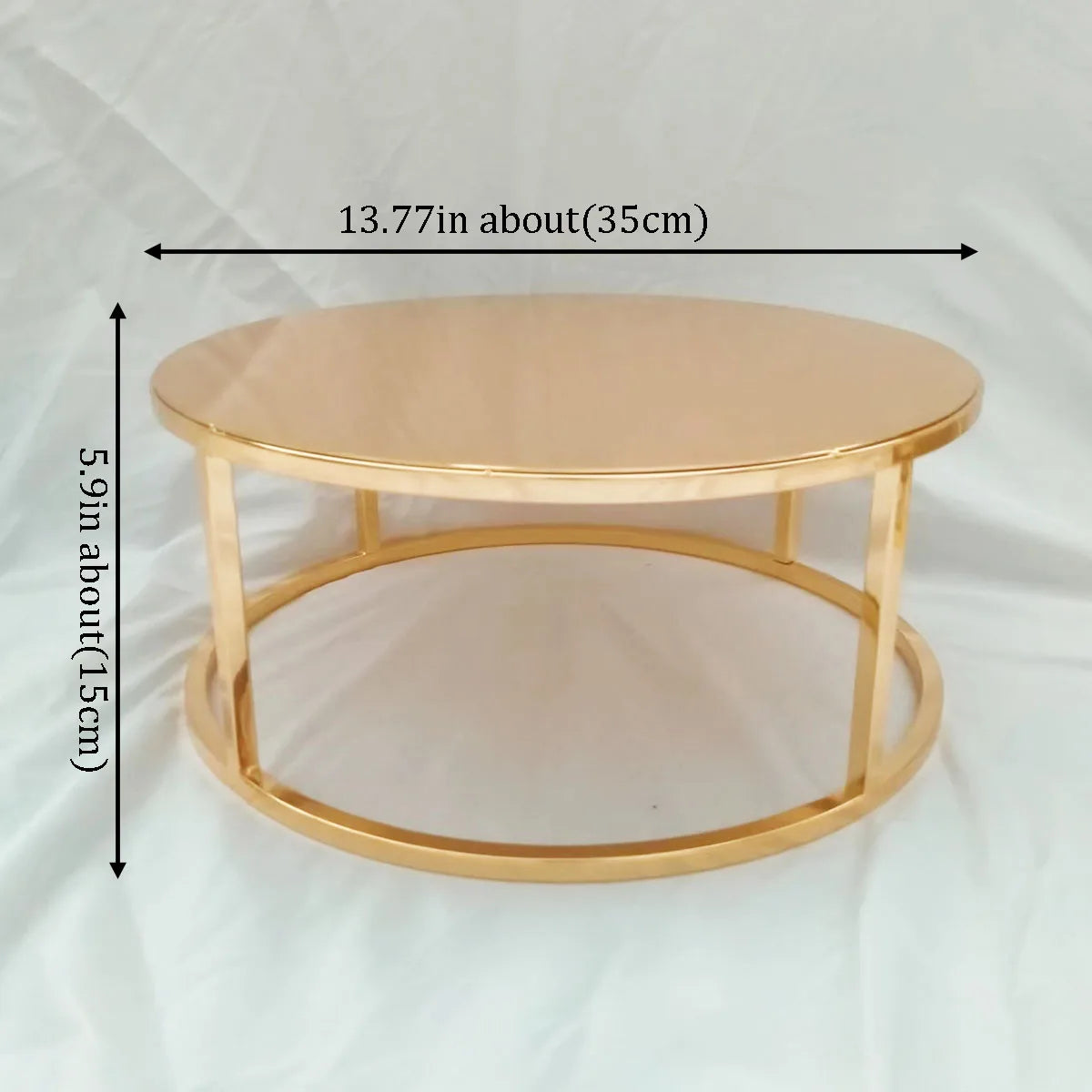 Metal Round and Square Floating Cake Stand Gold Modern Cake Stand Wedding Cake Tier Birthday Party Cupcake Display Stand