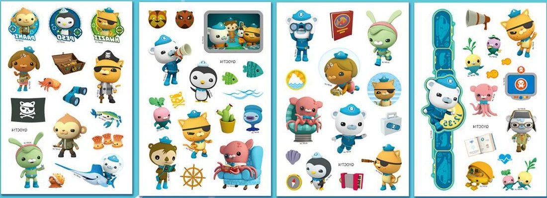 The Octonauts Birthday Party Decoration Disposable Paper Plate Ocean Captain Pirate Penguin Kids Barnacles Peso Suppies Balloons
