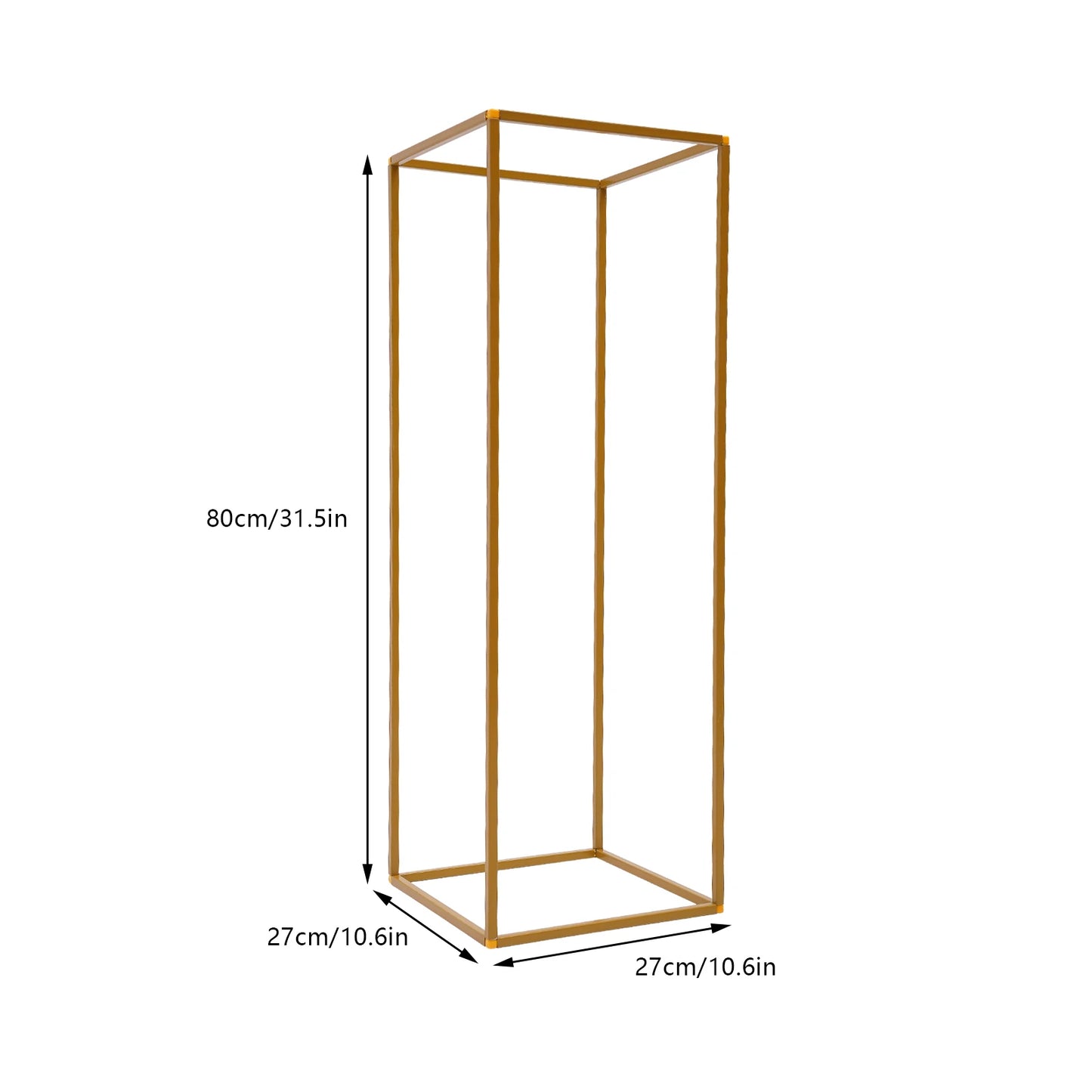 10Pcs/4Pcs Metal Golden Rectangular Frame Backdrop Wedding Rack Arch For Birthday Party Backdrop Wedding DLY Decor