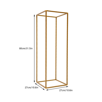 10Pcs/4Pcs Metal Golden Rectangular Frame Backdrop Wedding Rack Arch For Birthday Party Backdrop Wedding DLY Decor