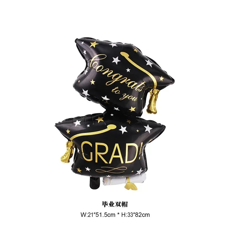 Graduation Party Balloon Owl Helium Globe Foil Balloon Congrats Grad School Celebrations 2024 Party Decorations Globos Ballons