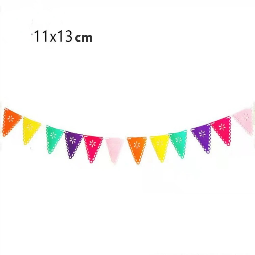 Papel Picado Paper Banners Mexican Party Decorations for Cinco de Mayo Day of The Dead Decorations Birthdays Mexican Flags