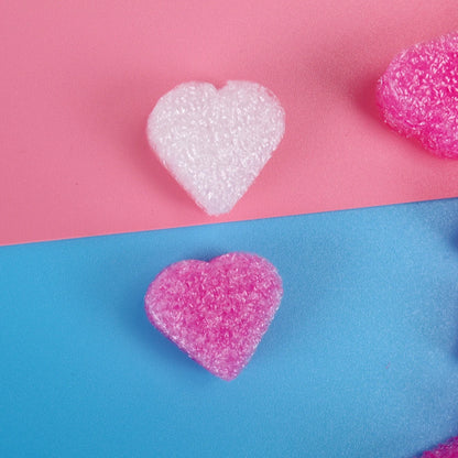 100pcs/lot Pink Heart Shaped Foam for Wedding Party Home Decoration Gift Box Filling Material Packing Wedding Flower Box Filler