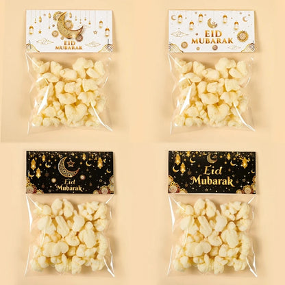 Eid Mubarak Gift Bags Plastic Candy Cookie Bag Ramadan Kareem Decoration 2025 Islamic Muslim Party Supplies Eid Gifts