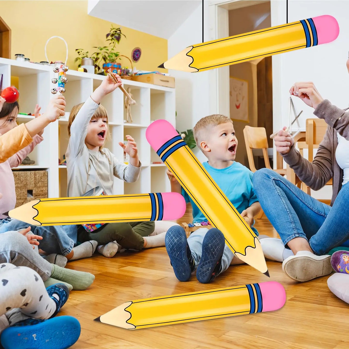 Giant Inflatable Pencil Balloon Hanging School Classroom Garden Room Back to School Graduation Themed Party Decoration