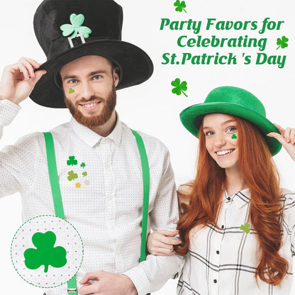 15g/30g St Patricks Day Table Decoration Sequins PVC Green Shamrock Confetti for Irish Festival Holiday Party Home Decoration