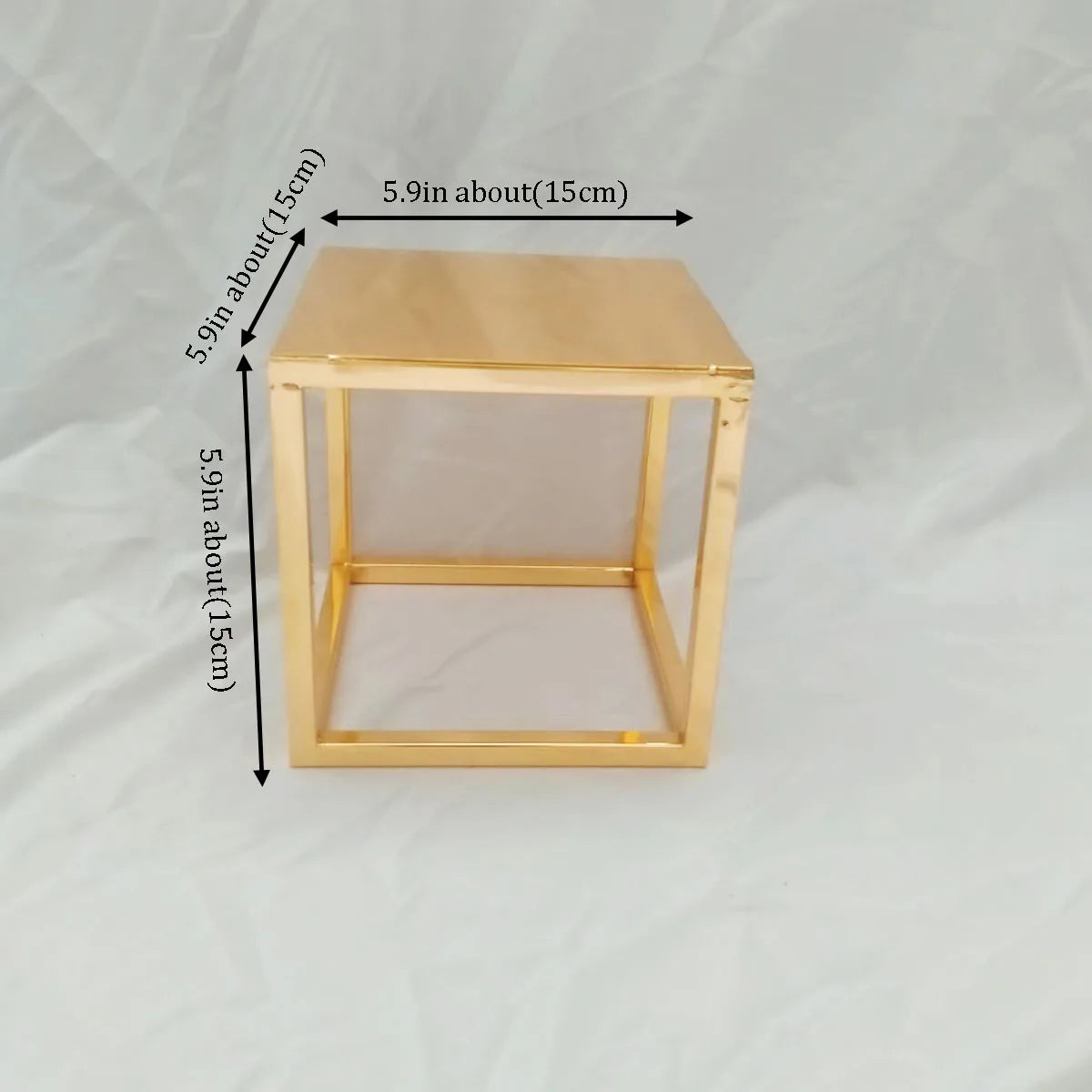 Metal Round and Square Floating Cake Stand Gold Modern Cake Stand Wedding Cake Tier Birthday Party Cupcake Display Stand