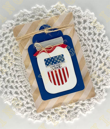 Since 1776 Happy 4th of July New Cutting Dies And Stamps Scrapbook Diary Decoration Stencil Embossing Template DIY Greeting Card