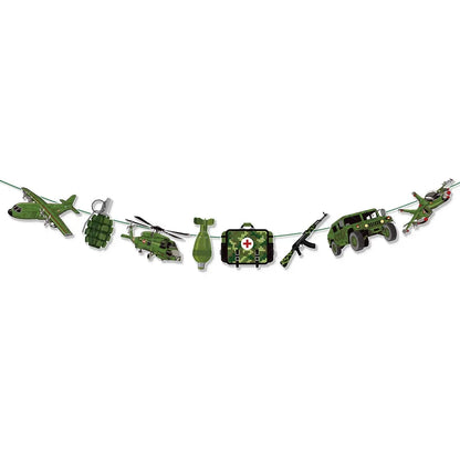 Camouflage Birthday Party Tank Cake Topper Happy Birthday Sign Cake Decor Soldier Camouflage Army Military Birthday Party Decors