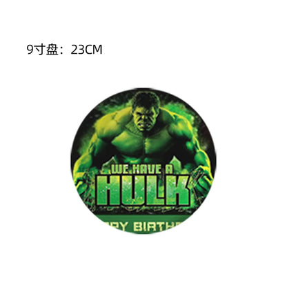 Super Hero Hulk Birthday Party Decoration Balloons Kids Disposable Tableware Cup Plate Backdrop Cake Topper Baby Shower Supplies