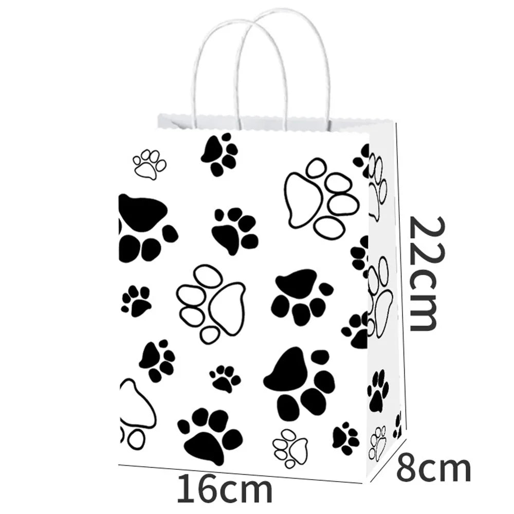 Dog Birthday Party Supplies Pet Dog Disposable Tableware Paper Plates Napkins Cups Puppy Birthday Party Baby Shower Decorations
