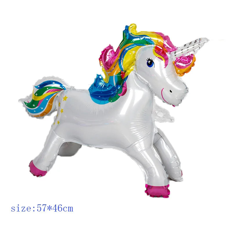 Unicorn foil Balloon standing unicorn Balloon weeding Baby shower birthday decoration unicorn themed birthday party decoration