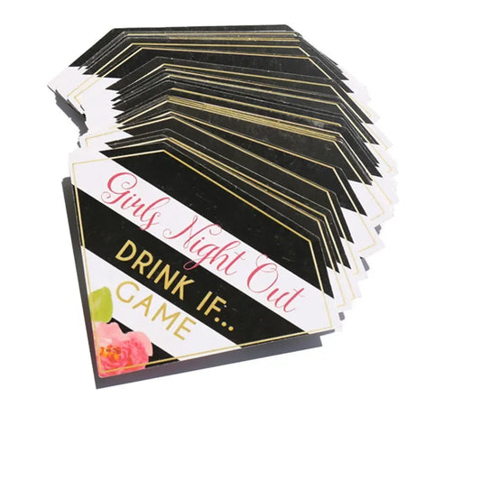 Bachelorette Party Drink If Game Cards Wedding Engagement Bridal Shower Birthday Party Girls Night Activity Drinking Games Suppl