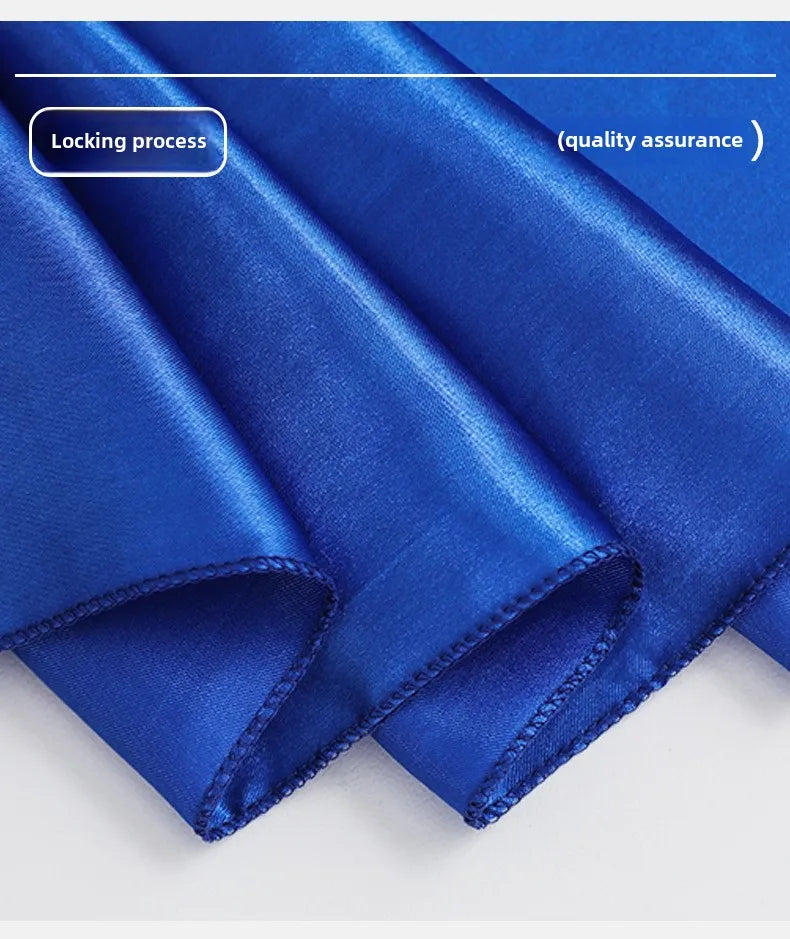 Wedding Decoration Chair Satin Sash Bow Tie Self TIe For BIrthday Party Festival Hotel Holiday Shiny Look Luxury Dining Room