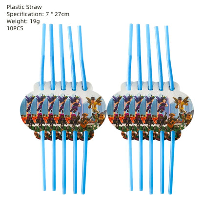 Roblox Birthday Party Decorations Supplie Roblox Game Celebration Party Balloons Disposable Tableware Cup Plate Baby Shower Toys