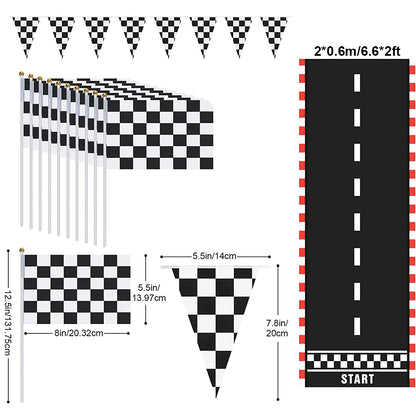 Motocross Dirt Bike Birthday Party Banner Cake Topper Foil Motorcycle Balloon for Boy Kids Motor Theme Party Decoration Supplies