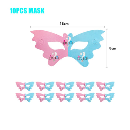Boy Or Girl Gender Reveal Disposable Tableware Plate Cup Banner Balloons Baby Shower Gender Reveal Party Decorations
