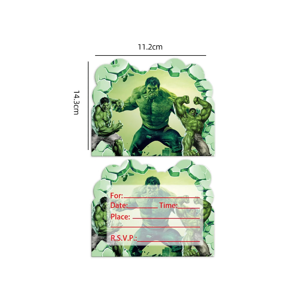 Super Hero Hulk Birthday Party Decoration Balloons Kids Disposable Tableware Cup Plate Backdrop Cake Topper Baby Shower Supplies