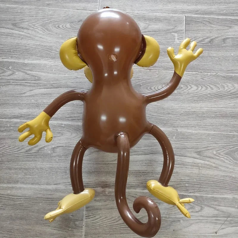 PVC Inflatable Animal Monkey Balloon Dance Monkey Baloon Happy Animal Birthday Party Balon Jungle Safari Birthday Party Decor