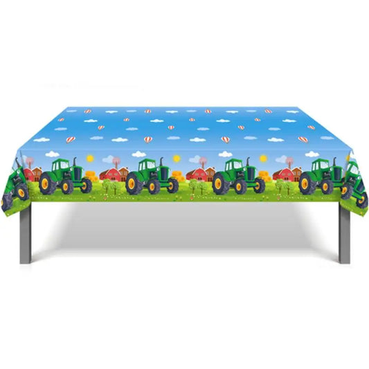 Green Farm Tractor Theme Party Decorations Paper Cup Plate Napkin Truck Excavator Vehicle for Kids Boy Birthday Party Supplies