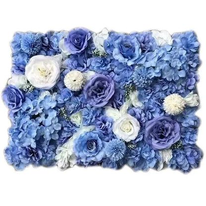 Pink Silk Rose Flower Wall Panels Artificial Flower for Wedding Decoration Baby Show Party Home Bedroom Backdrop Decor