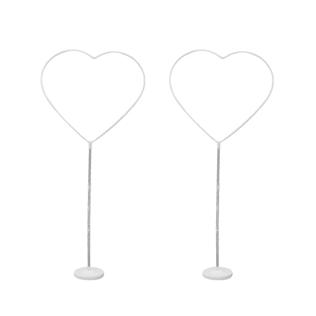 Heart Shaped Balloon Column Base Stand Reusable Wedding Garland Arch Holder for Birthday Party Baby Shower Home Decoration