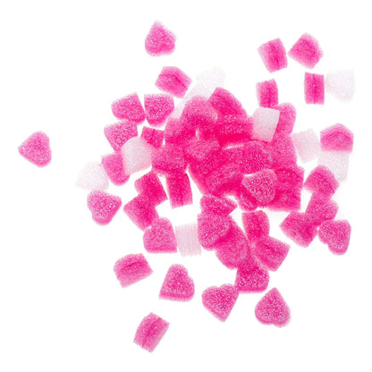 100pcs/lot Pink Heart Shaped Foam for Wedding Party Home Decoration Gift Box Filling Material Packing Wedding Flower Box Filler