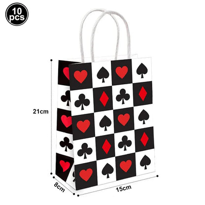 Las Vegas Theme Casino Backdrop Hanging decor Garland Banner Poker tablecloth table cover Casino Night Poker Party Decorations