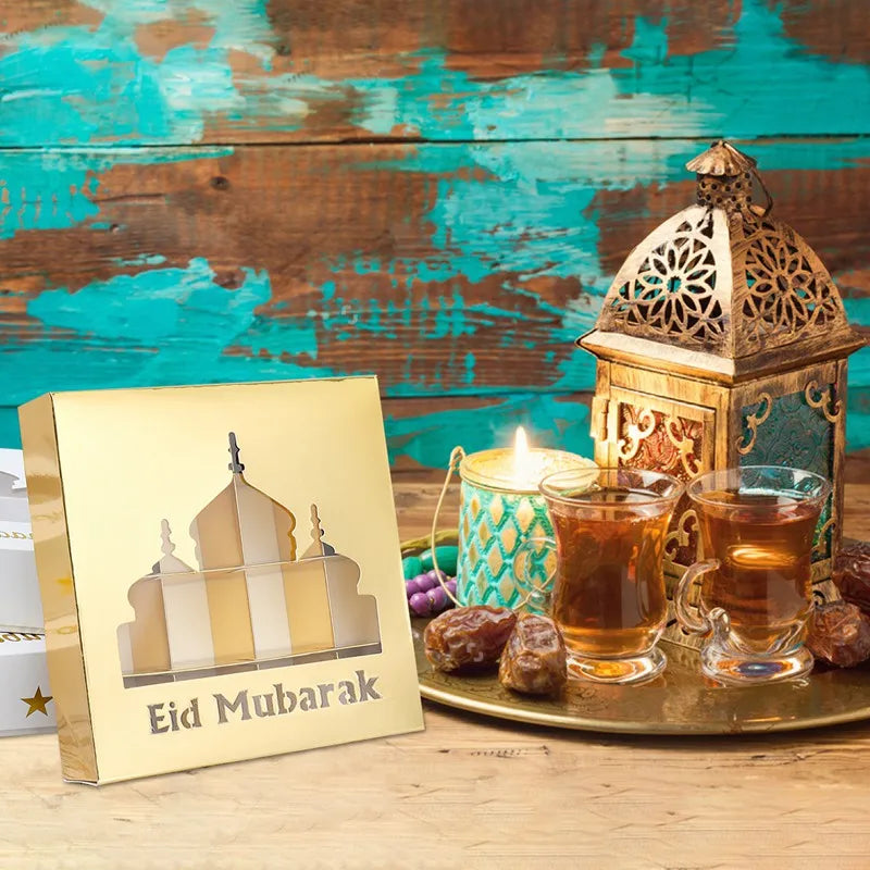 EID Mubarak Decor Candy Box Ramadan Decoration 2025 for kid Packaging Box Ramadan Kareem Islamic Muslim Party Eid Al Adha Gifts