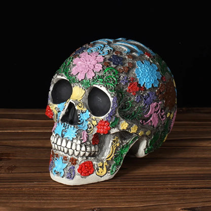 Vilead Creative 1:1 Mexican skulls Ornaments Halloween Party Figurines Home Decoration Medical Model Room Interior Statue Gift
