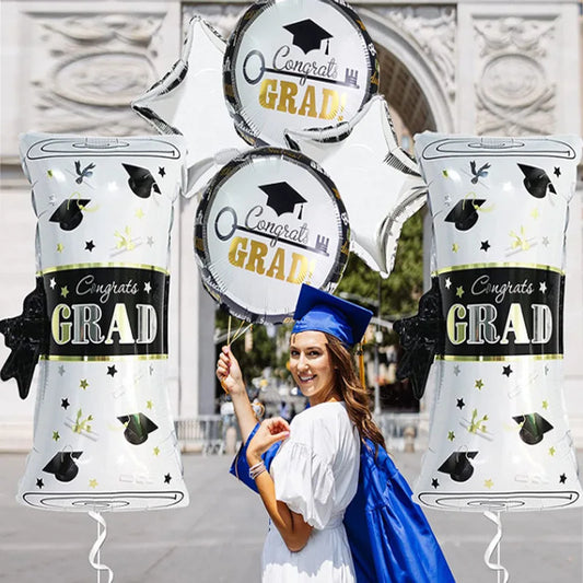 New graduation doctoral student owl graduation certificate graduation bear shaped aluminum film balloon graduation party decorat