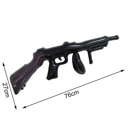 Camouflage Military Theme PVC Inflatable Toy Gun Army Cosplay Prop Kids Boys Favor Gifts Birthday Party Decoration Supplies