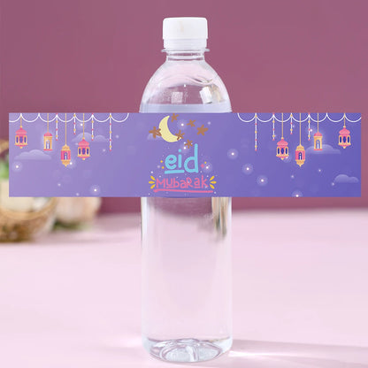 10/24pcs Eid Mubarak Bottle Labels Sticker Ramadan Kareem  Decoration For Home 2025  Muslim Islamic Party Supplies Eid Al-fitr