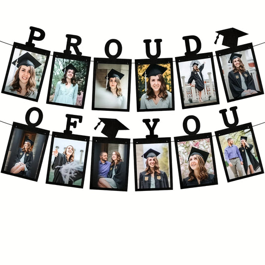 Graduation Photo Banner No DIY, Graduation Picture Banner Personalized Graduation Banner 2025 Proud of You Banner, Graduation
