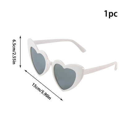 10pcs Bachelorette Party Sunglasses Black White Pink Square Heart Shape Glasses Bride and Groom Photo Glasses Bridal Shower Deco