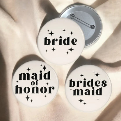 Bridesmaids Buttons for Bachelorette Party Retro Maid of Honor Buttons Trendy Bachelorette Party Pins supplies bride to be gift