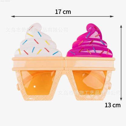 12Pcs Oktoberfest Glasses Plastic Goggles Beer Mug Pattern Glasses Photo Props German Oktoberfest Theme Event Decoration