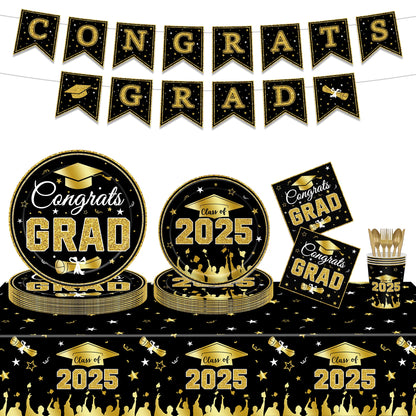 Congrats Graduation Party Tablecloth Table cover supplies Congrats Grad Tablecloth 2025 Congrats Grad Party decoration Banner
