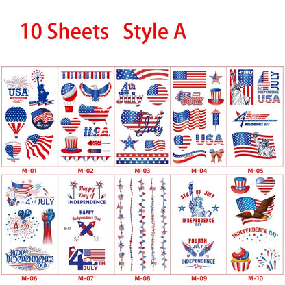 Independence Day Party Photo Props Spiral Pendant I Love USA Banner Balloon July 4th Day Christmas New Year  Party Decoration