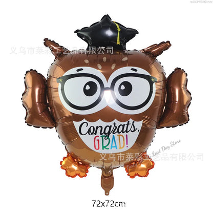 Giant Birthday Balloons School Graduation Party Decoration 2024 Congratulation Doctor Laurea Helium Foil Globos Baby Shower Gift