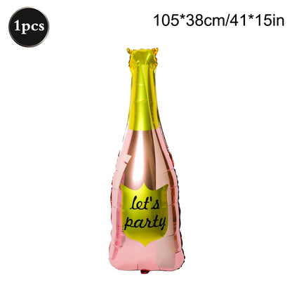 Sexy Lingerie Aluminum Foil Balloon Bachelorette Party Whiskey Red Lips High Heel Adult Party Bride Wedding Hen Night Decoration