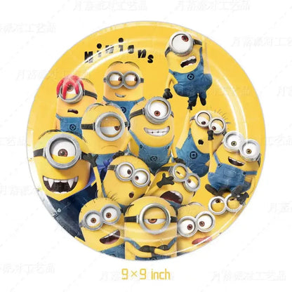 Birthday Party Disposable Tableware Plates Cups Napkins Tablecloths Balloons Decorate Party Supplies